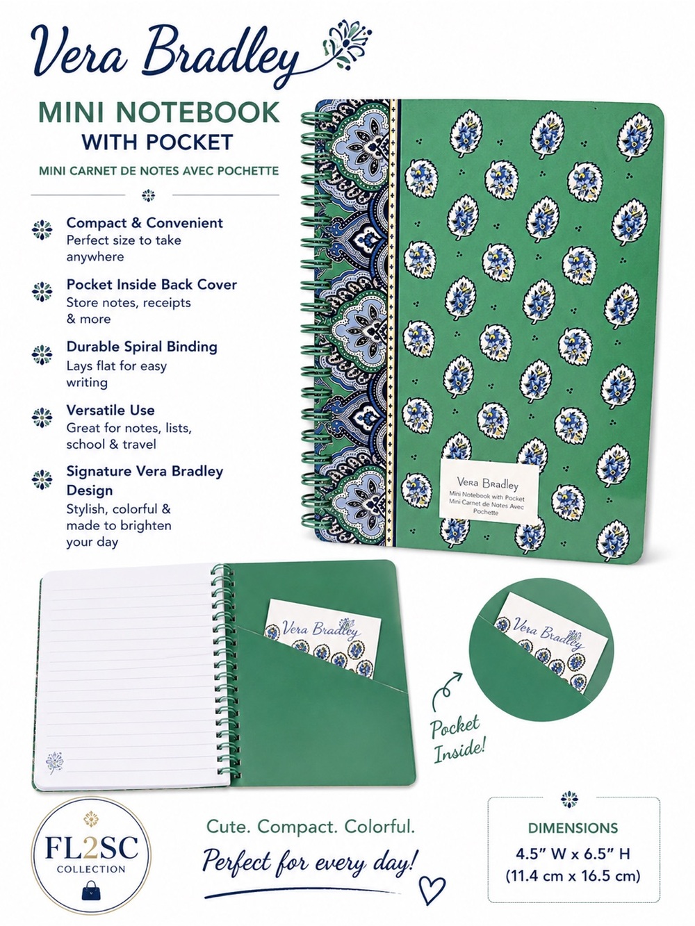 Vera Bradley notebook - Picture 2 of 2